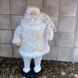 Small White and Silver Santa